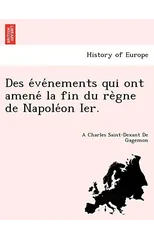 Des événements qui ont amené la fin du règne de Napoléon Ier.