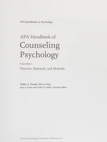 APA Handbook of Counseling Psychology