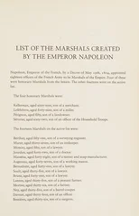 Napoleon and His Marshals