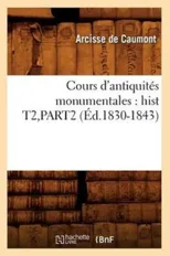Cours d'Antiquites Monumentales