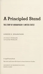 A Principled Stand