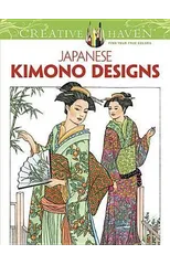 Creative Haven Japanese Kimono Designs Coloring Book