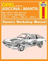Opel Ascona & Manta (B Series) (Sept 75 - 88) Haynes Repair Manual
