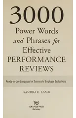 3000 Power Words and Phrases for Effective Performance Reviews