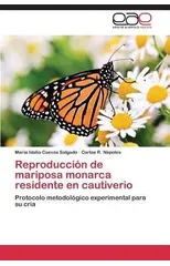 Reproduccion de mariposa monarca residente en cautiverio