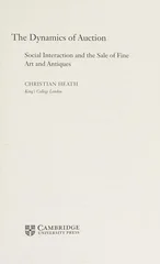 The Dynamics of Auction