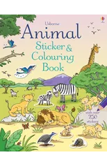 Animal Sticker and Colouring Book