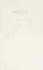 Spiritual Resistance