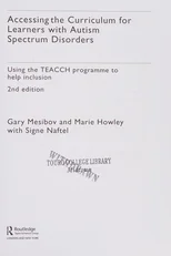 Accessing the Curriculum for Learners with Autism Spectrum Disorders
