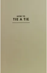 How to Tie a Tie