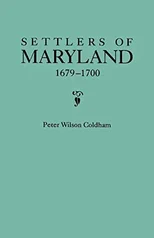 Settlers of Maryland, 1751-1765
