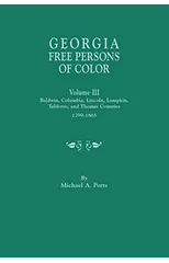 Georgia Free Persons of Color, Volume III