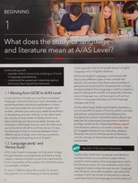 A/AS Level English Language and Literature for AQA Student Book