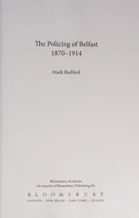 The Policing of Belfast 1870-1914