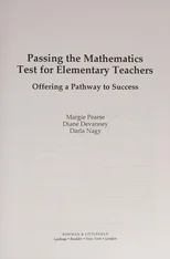Passing the Mathematics Test for Elementary Teachers
