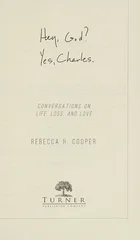 Hey, God? Yes, Charles.