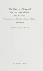 The Church of England and the Home Front, 1914-1918