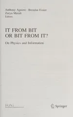 It from Bit or Bit from It?