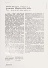 Looters, Smugglers and Collectors