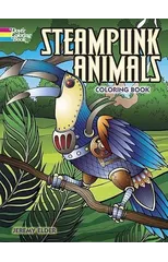 Steampunk Animals Coloring Book
