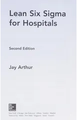 Lean Six Sigma for Hospitals