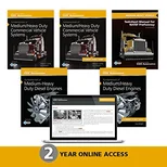 Fundamentals Of Medium/Heavy Duty Commercial Vehicle Systems, Fundamentals Of Medium/Heavy Duty Diesel Engines, Workbooks, Tasksheet Manual, AND 2 Year Access To MHT ONLINE