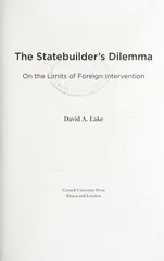 The Statebuilder's Dilemma