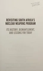 Revisiting South Africa's Nuclear Weapons Program