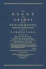 An Essay on Crimes and Punishments