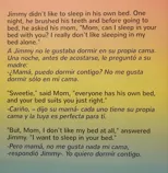 I Love to Sleep in My Own Bed Me encanta dormir en mi propia cama