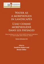 Water as a morphogen in landscapes/L’eau comme morphogene dans les paysages