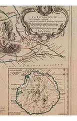 Carnet Blanc, Carte de la Guadeloupe, Le Rouge, 1753