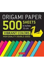 Origami Paper 500 sheets Vibrant Colors 6" (15 cm)