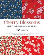 Cherry Blossoms Gift Wrapping Papers - 12 Sheets