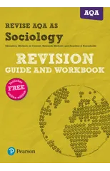 Pearson REVISE AQA AS Level Sociology Revision Guide & Workbook inc online edition - for 2026, 2027 exams