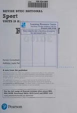 Pearson REVISE BTEC National Sport Units 19 & 22 Revision Guide inc online edition - for 2025 exams