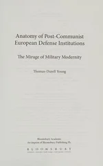Anatomy of Post-Communist European Defense Institutions
