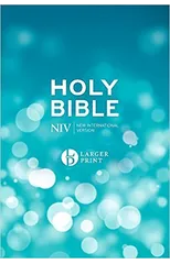 NIV Larger Print Blue Hardback Bible