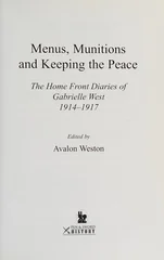 Menus, Munitions and Keeping the Peace