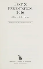 Text & Presentation, 2016