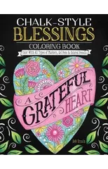 Chalk-Style Blessings Coloring Book