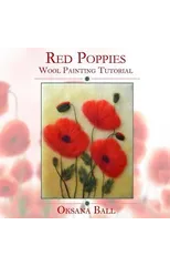 Wool Painting Tutorial "Red Poppies"