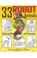 33 Robot Animals Coloring Book