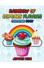 Rainbow Of Cupcake Flavors Coloring Book