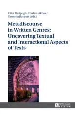 Metadiscourse in Written Genres