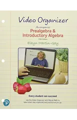 Video Notebook for Prealgebra & Introductory Algebra