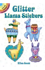 Glitter Llama Stickers