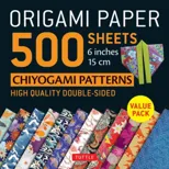 Origami Paper 500 sheets Chiyogami Designs 6 inch 15cm