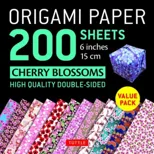 Origami Paper 200 sheets Cherry Blossoms 6 inch (15 cm)