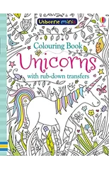 Colouring Book Unicorns with Rub Downs